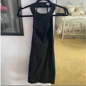 Women's Black Tobi High Neck Mini Cocktail Dress Size Medium